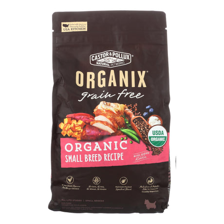 Castor & Pollux Organix Organic Grain-Free Small Breed Dry Dog Food, Case of 5 (4 lb. Bags) - Cozy Farm 