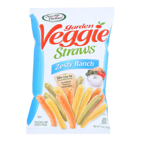 Sensible Portions Garden Veggie Straws - Zesty Ranch (Pack of 12, 5 Oz.) - Cozy Farm 