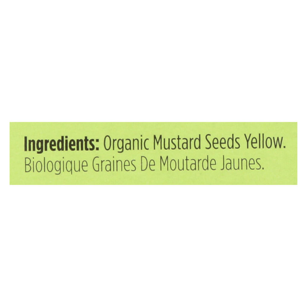Spicely Organics Organic Yellow Mustard Seeds - 0.45 Oz. - Cozy Farm 