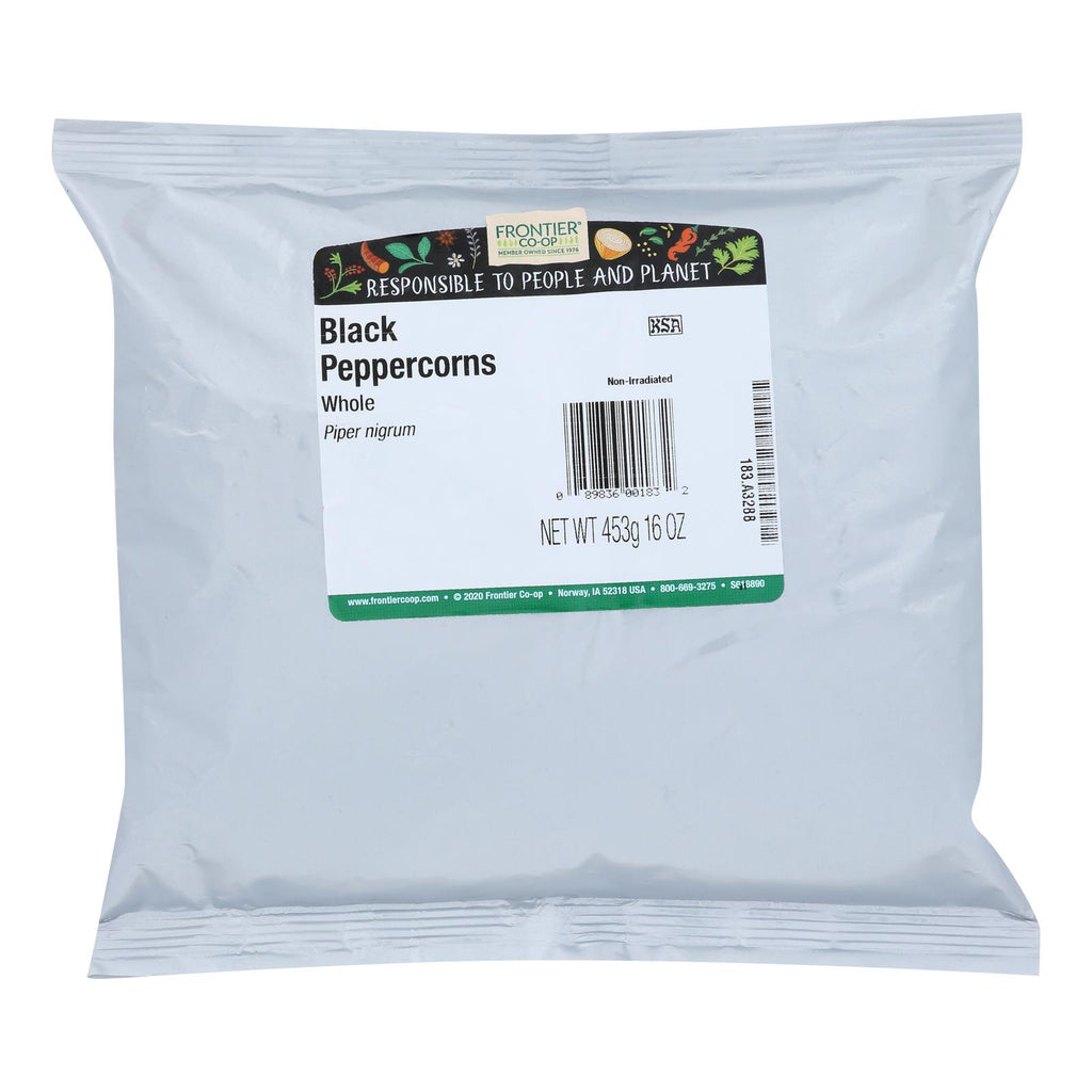 Frontier Co-op Black Peppercorns, Coarsely Ground - 1lb - Cozy Farm 