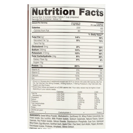 Naturade Weight Gain Vanilla - (20.3 Oz) - Cozy Farm 