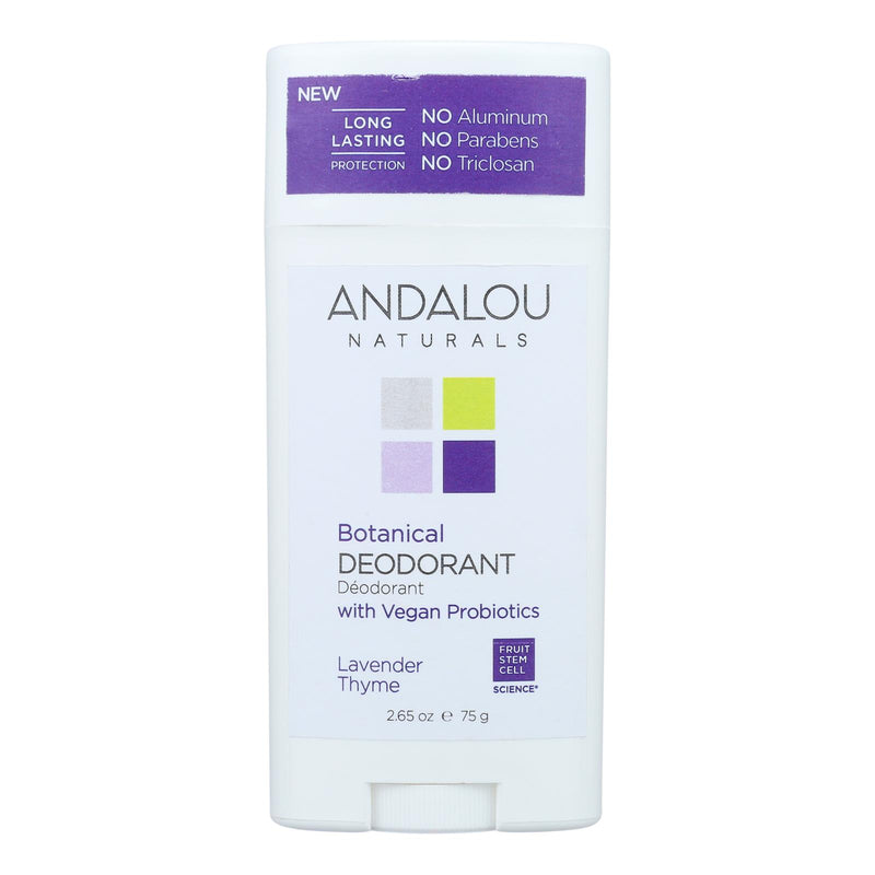 Andalou Naturals Vegan Probiotic Deodorant, Lavender & Thyme, 2.65 Oz - Cozy Farm 