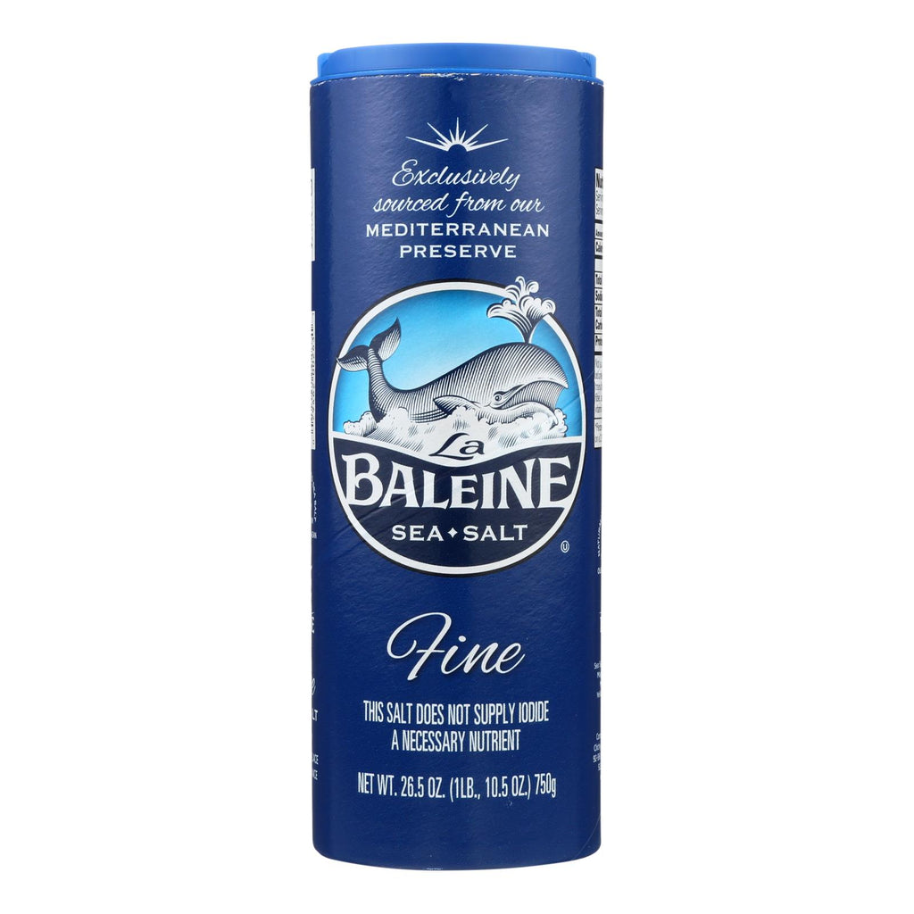 La Baleine Sea Salt Fine, 26.5 Oz - Case of 12 - Cozy Farm 