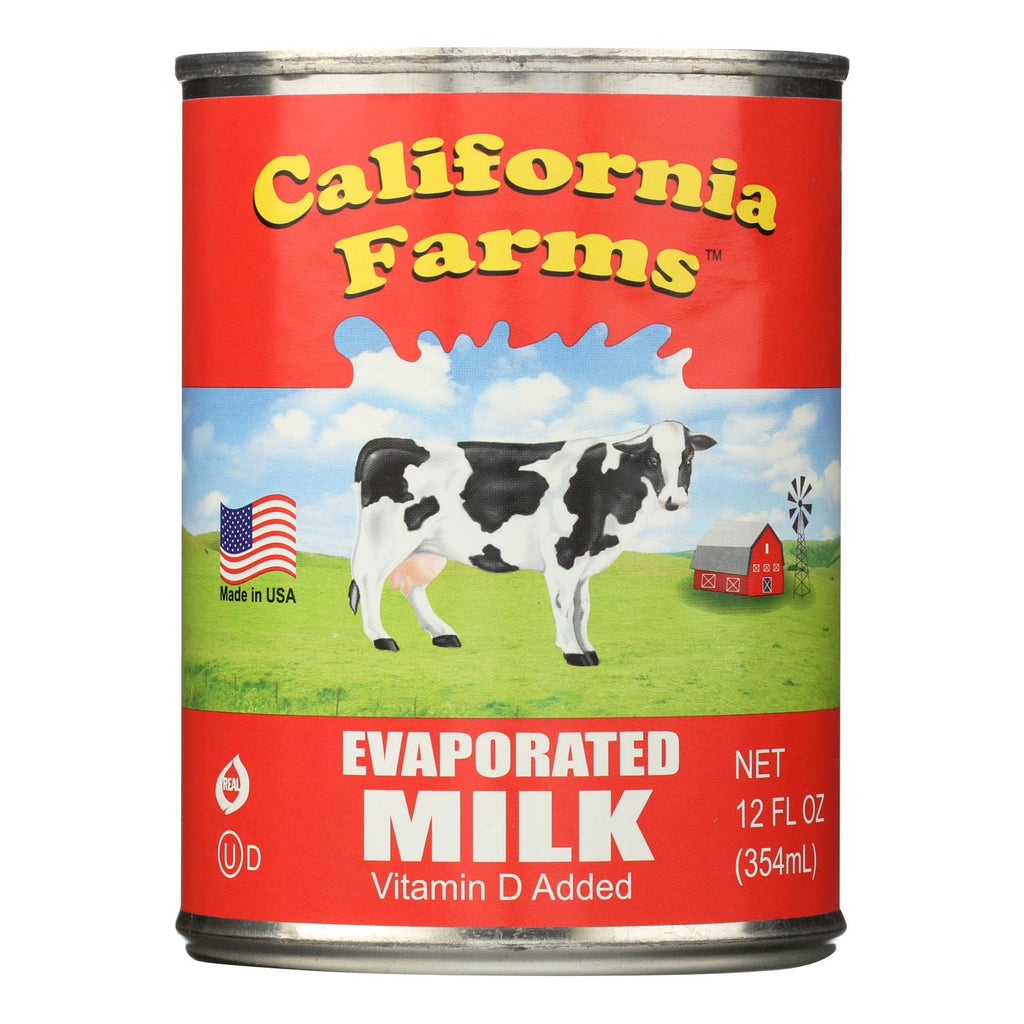 California Farms Evaporated Milk - 12 Oz - Case Of 24 - Cozy Farm 