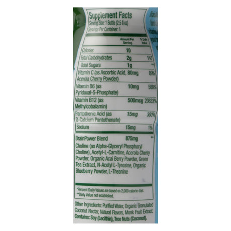 Brain Juice Decaf Peach Mango - 12 Pack - 2.5 Fz - Case of 12 - Cozy Farm 