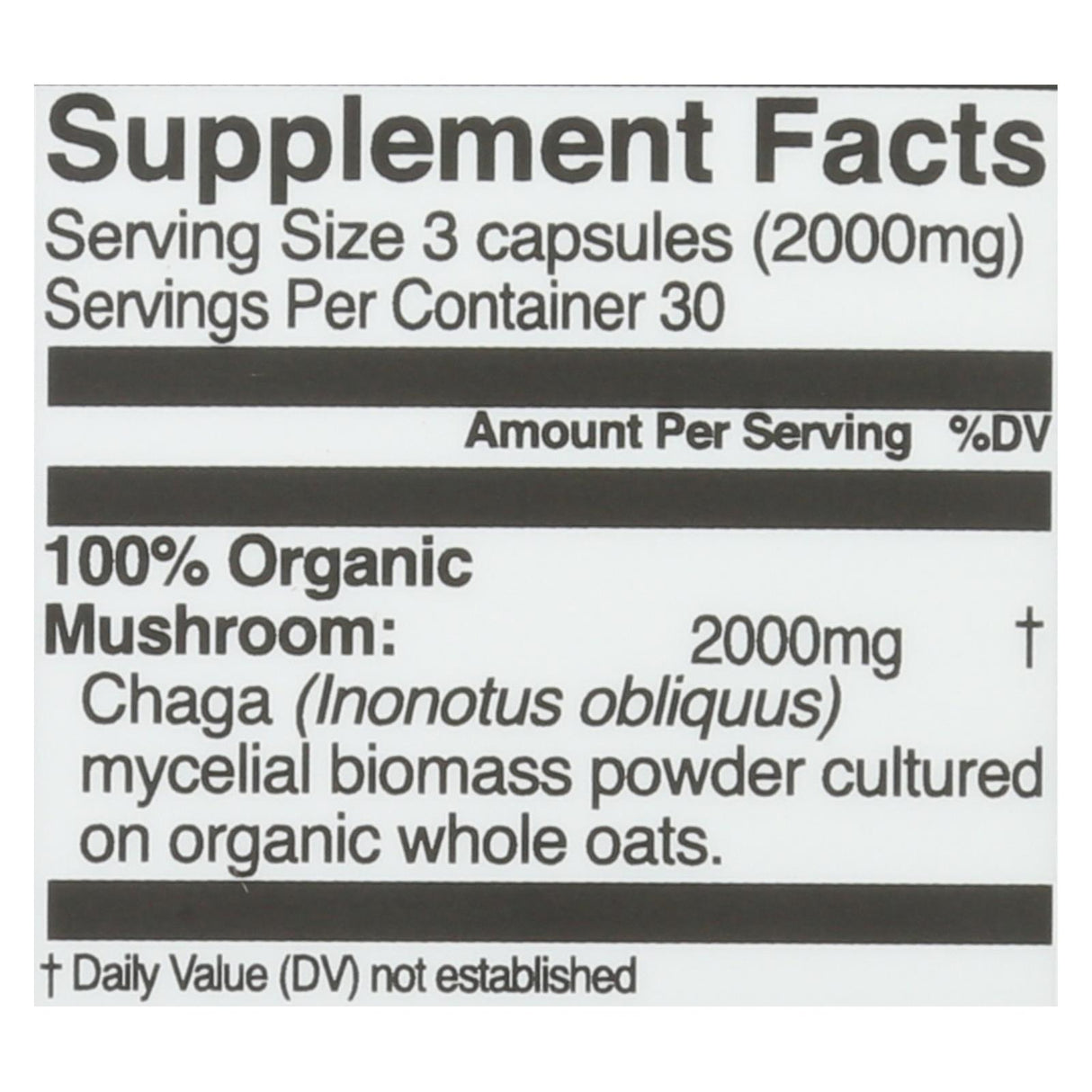 Mush Superfood Chaga Mushroom Capsules - 90 Count - Cozy Farm 
