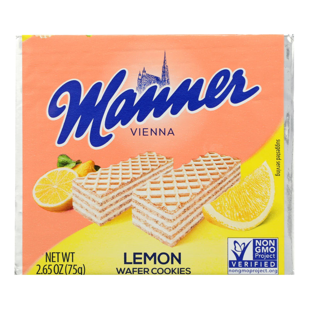 Manner Lemon Wafers (Pack of 12 - 2.65 Oz.) - Cozy Farm 