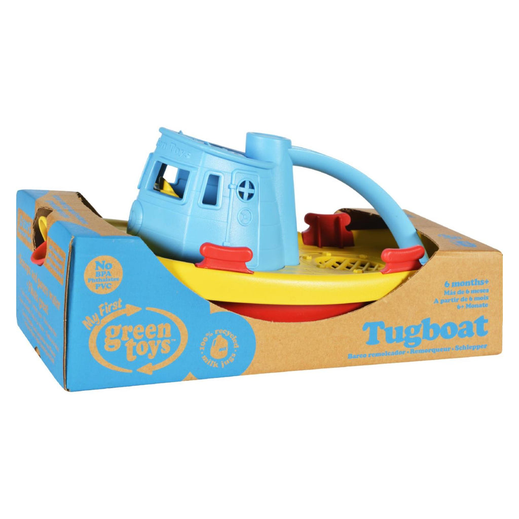 Green Toys  Tug Boat - Blue - Cozy Farm 