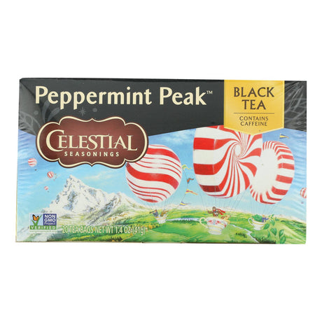 Celestial Seasonings Peppermint Peak Herbal Tea, 20-Count Bags (Pack of 6) - Cozy Farm 