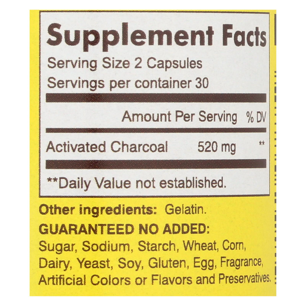 Mason Natural Activated Vegetable Charcoal Dietary Supplement (Pack of 1 - 60 Caps) - Cozy Farm 