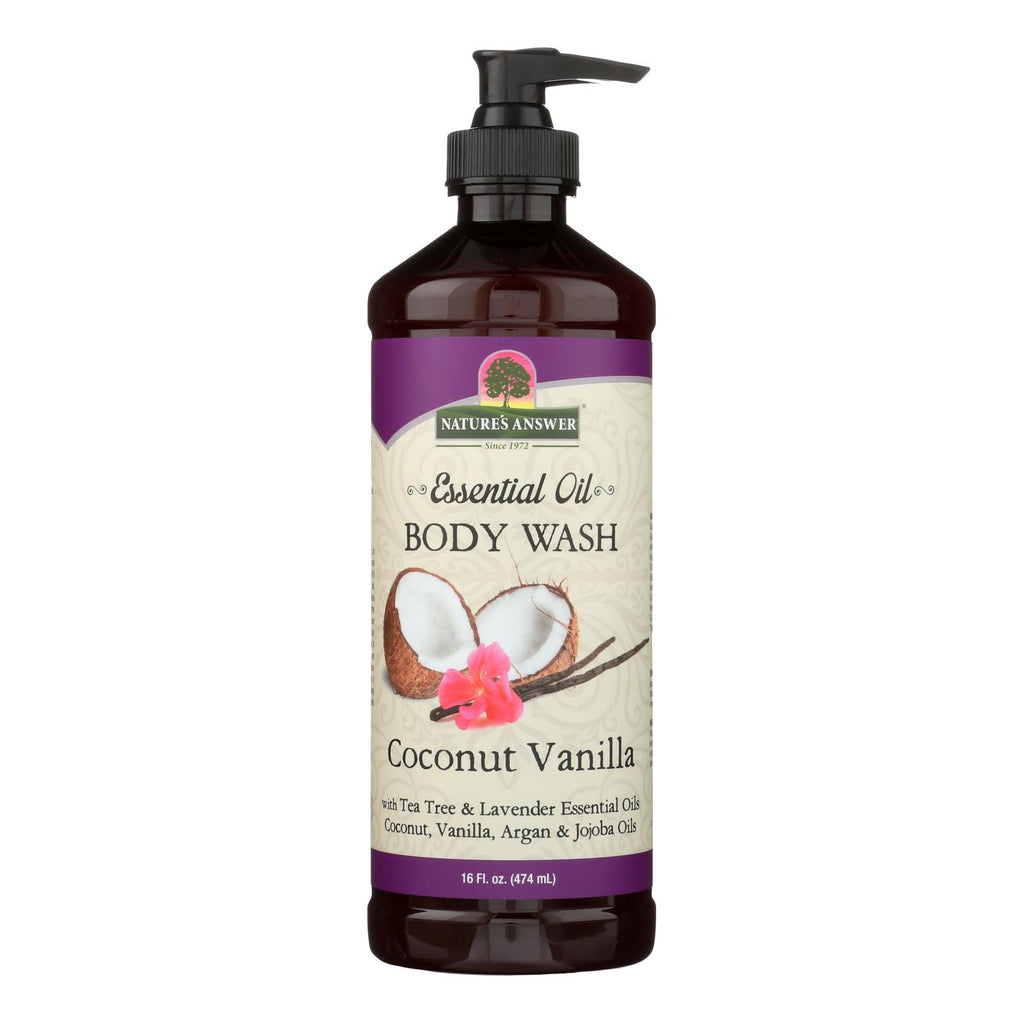 Nature's Answer Coconut Vanilla Body Wash  - 16 Oz. - Cozy Farm 