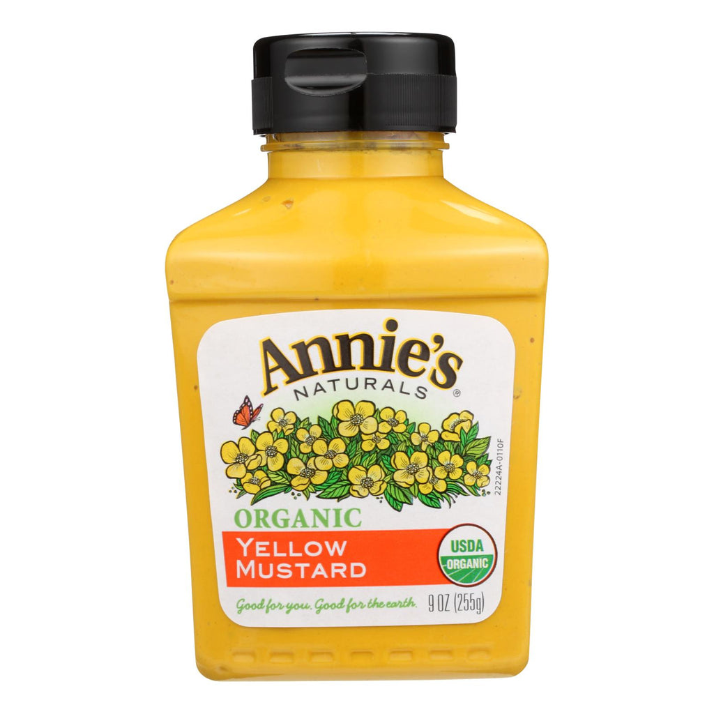 Annie's Naturals Organic Yellow Mustard (Pack of 12 - 9 Oz.) - Cozy Farm 