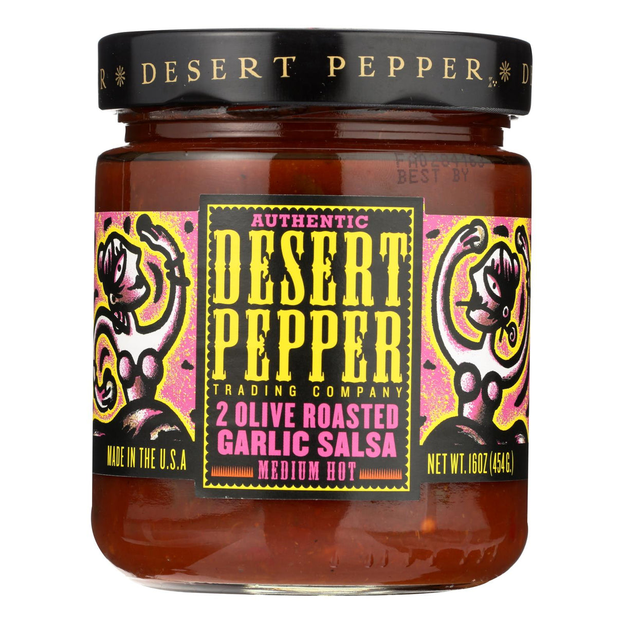 Desert Pepper Trading Salsa (Pack of 6) - Two Olive Roasted Garlic, 16 Oz. - Cozy Farm 