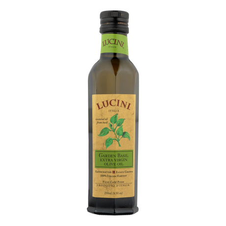 Lucini Italia Extra Virgin Tuscan Basil Olive Oil (Pack of 6 - 8.5 Fl Oz.) - Cozy Farm 