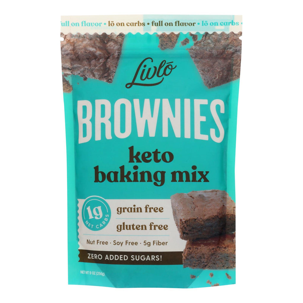 Livlo - Baking Mix Keto Brownie - 1 Each 1-9 Oz - Cozy Farm 