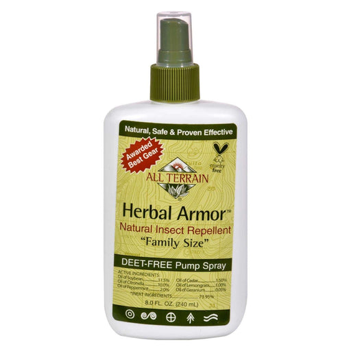 All Terrain Herbal Armor Natural Insect Repellent, 8 Fl Oz Family Size - Cozy Farm 