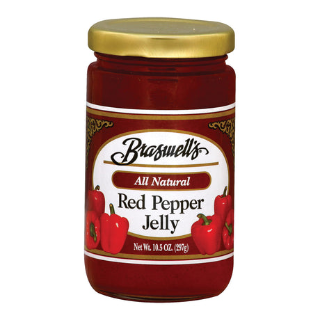 Braswell's Sweet & Zesty Red Pepper Jelly - 10.5 Oz. Pack of 6 - Cozy Farm 