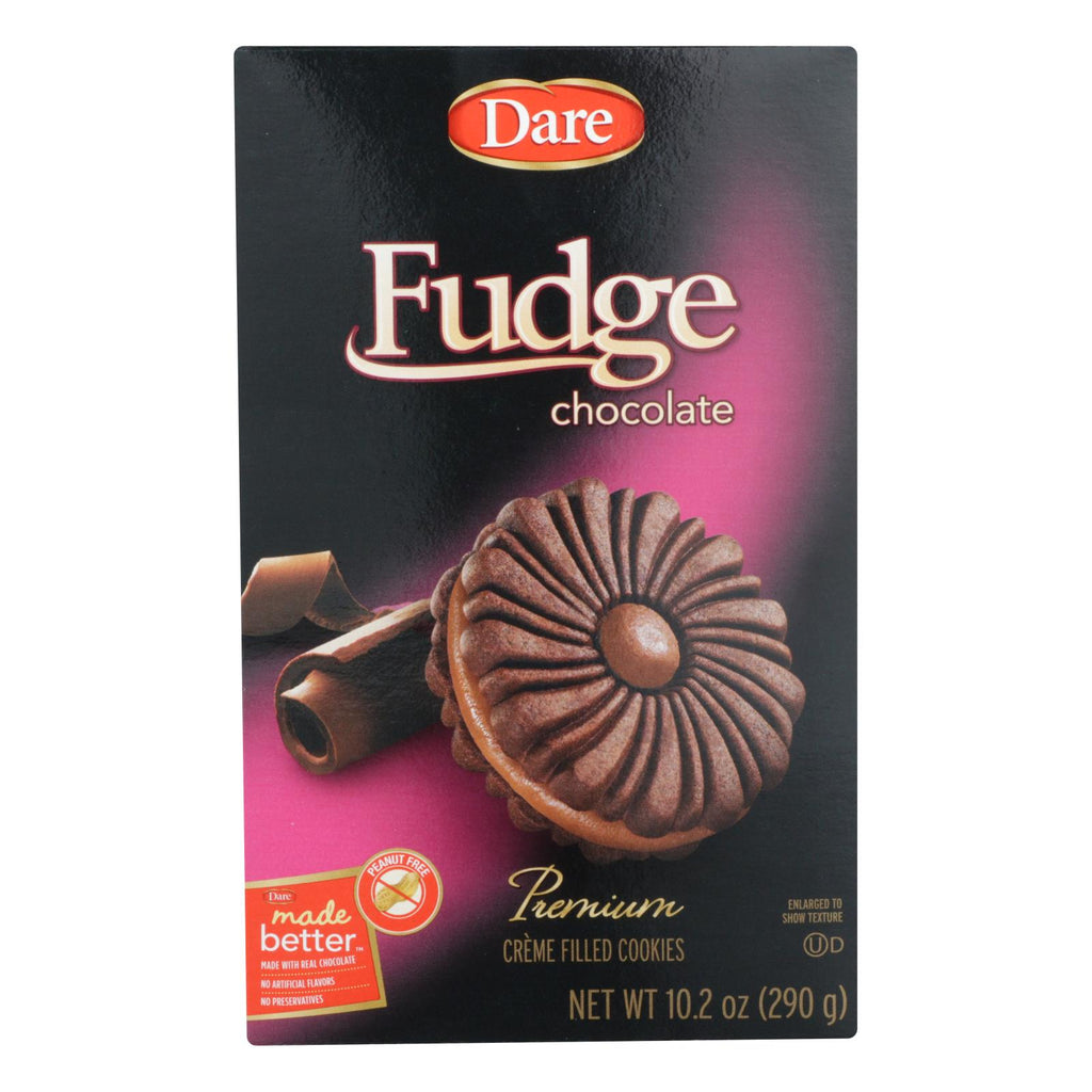 Dare Cookies Chocolate Fudge, 10.2 Oz. - Case of 12 - Cozy Farm 