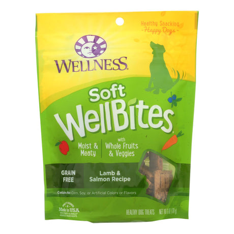 Wellness Soft Wellbites Lamb & Salmon Recipe Natural Dog Treats (Pack of 8 - 6 Oz.) - Cozy Farm 