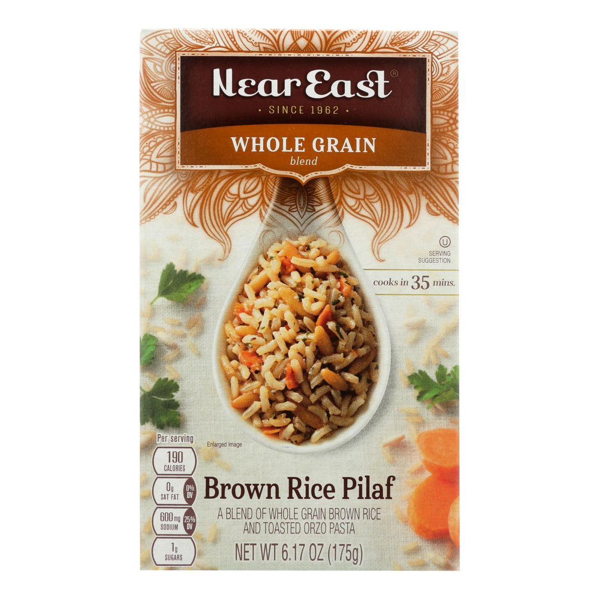 Near East Case of 12 - Brown Rice Pilaf, 6.17 Oz. Each - Cozy Farm 