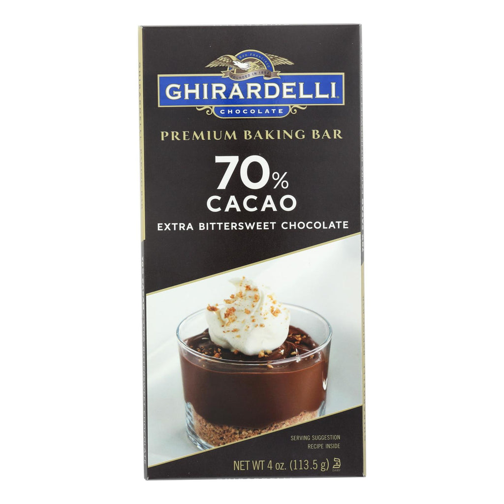Ghirardelli Chocolate, Premium Baking Bar, Extra Bittersweet Chocolate - Case Of 12 - 4 Oz - Cozy Farm 