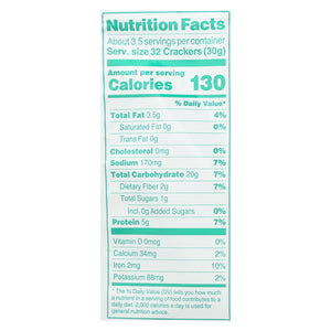 Crunchmaster Protein Crackers - Sea Salt - 3.54 Oz. (Pack of 12) - Cozy Farm 