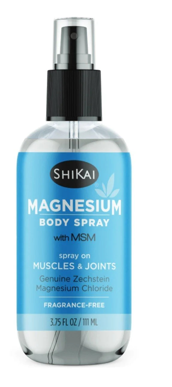 Shikai Products - Magnesium Body Spray, 3.75 fl oz - Natural Deodorant Spray