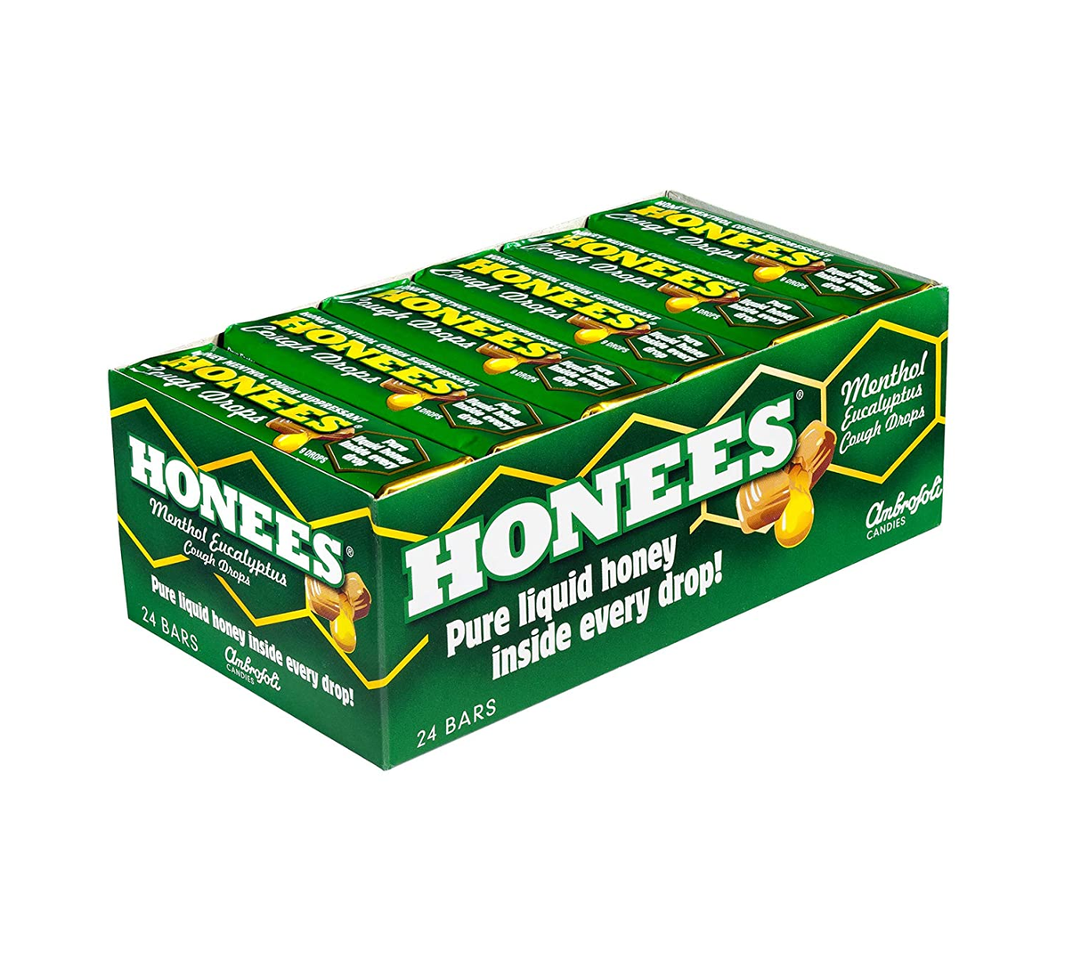 Honees Menthol Cough Drops, 9 Pack, 24 Count per Pack