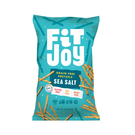 Fitjoy - Grain Free Pretzels Sea Salt - Case Of 12 - 5 oz - Cozy Farm 