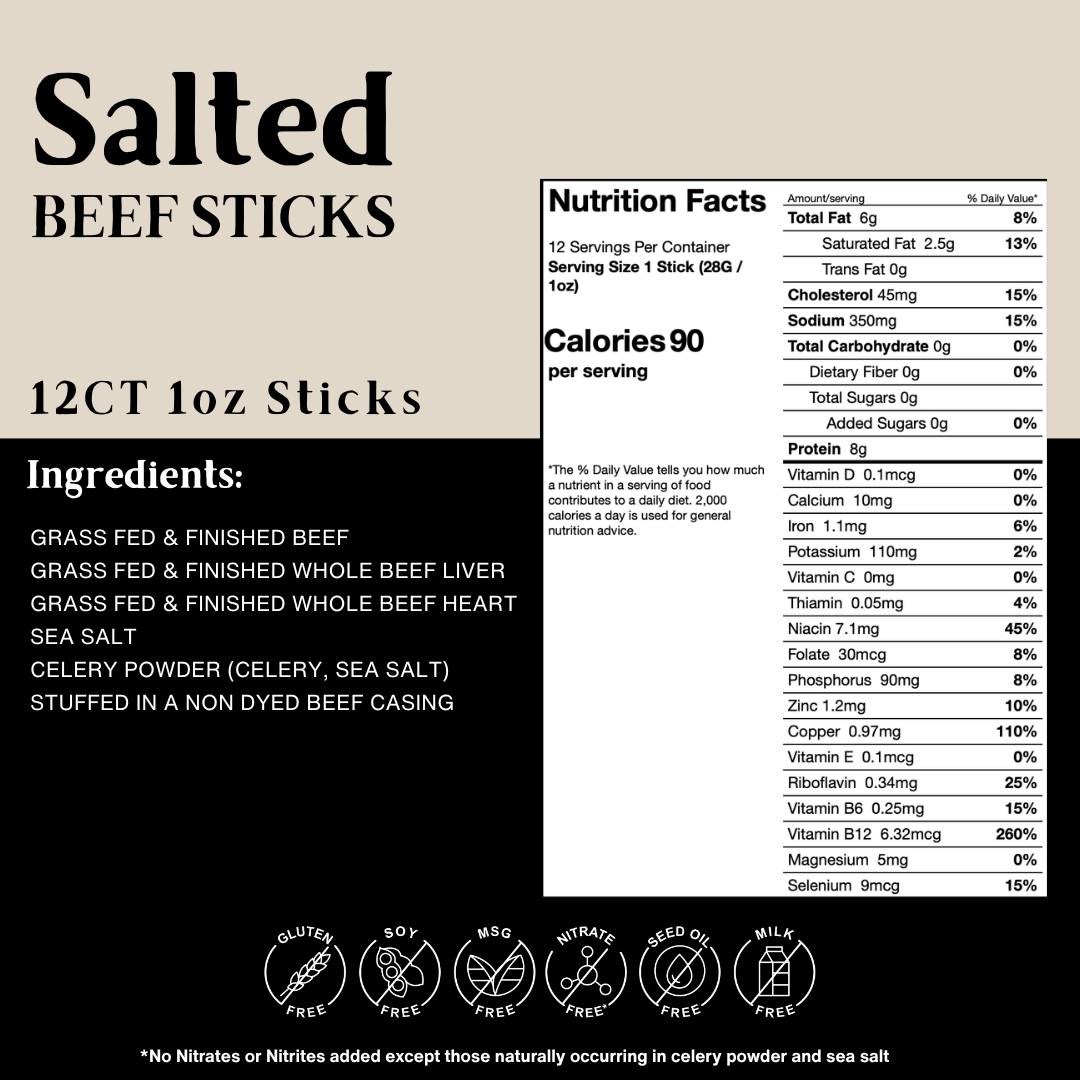 BERSKI Beef Sticks - Salted