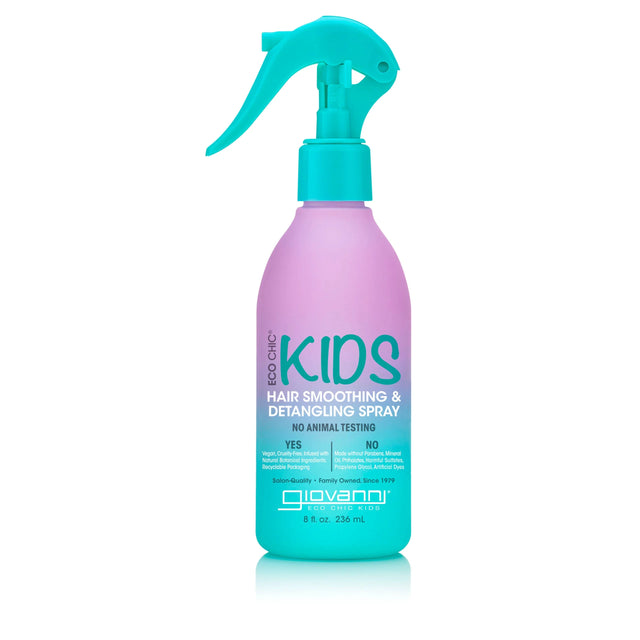 Giovanni Hair Care Products - Kids Detangling Spray, 8 fl oz - Gentle Hair Detangler