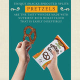 Unique Pretzels Original Sprouted Grain Pretzel Splits, Case of 12 x 8 oz