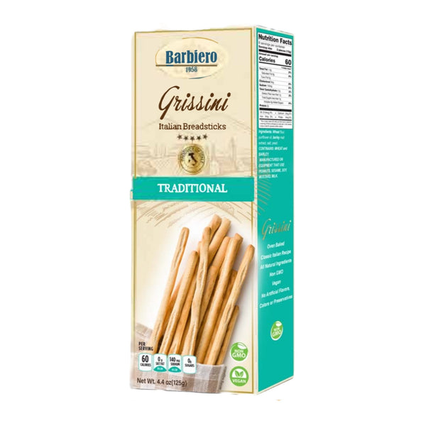 Barbiero Grissini Italian Breadsticks, Traditional, 125g