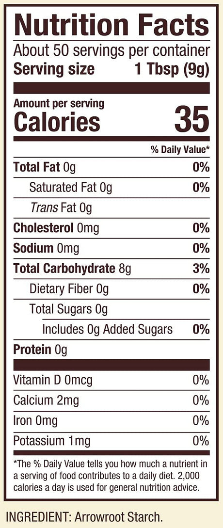 Bob's Red Mill Arrowroot Starch, Gluten-Free Thickener, Case of 4 (16 oz)