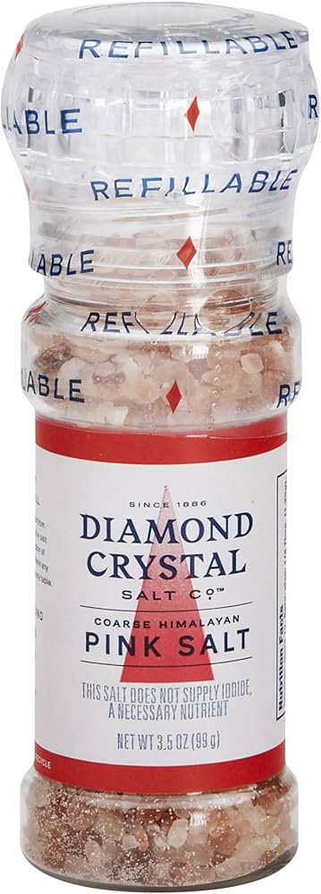 Diamond Crystal - Himalayan Pink Salt Grinder, 3.5 oz (Pack of 12) - Natural Flavor Enhancer