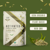 Living Intentions Organic Sprouted Sunflower and Greens Seed Mix, Jalapeño Mojo, Pack of 6, 8 Oz.