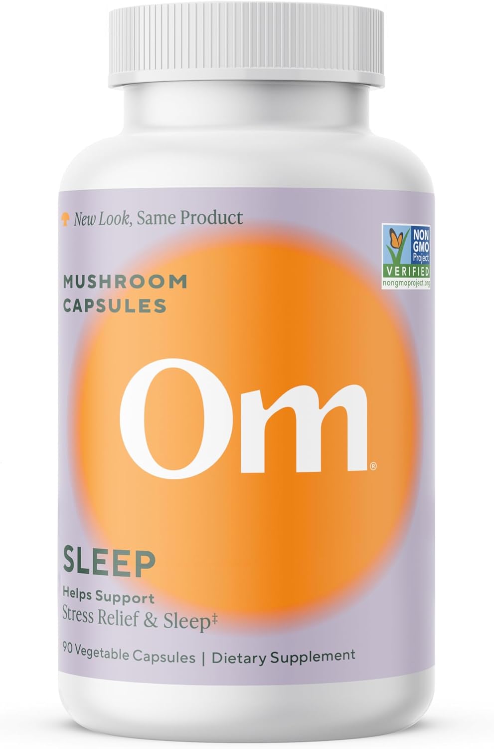Om Mushroom Superfood Sleep Mushroom Capsules, 90-Count Sleep Support Supplement