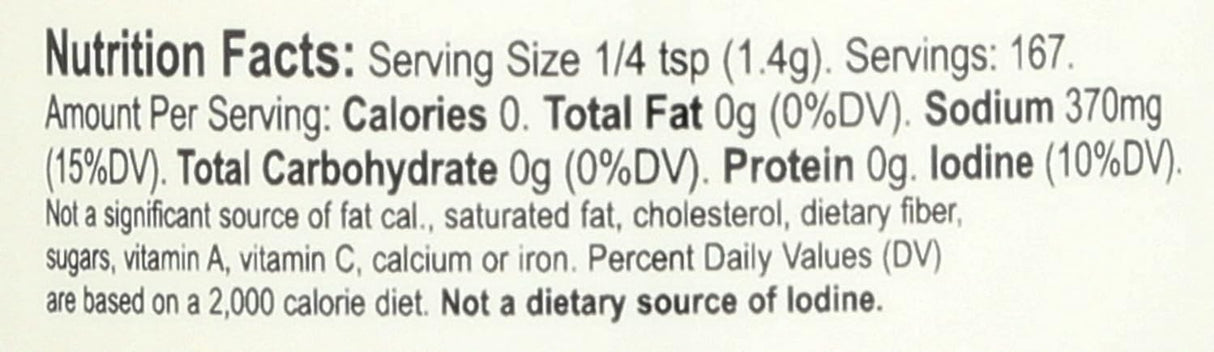Redmond's Organic Season Salt - 8.25 ounces