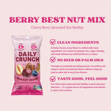 Daily Crunch Sprouted Nuts, Mixed Cherry Berry Medley, 1.5 oz (Case of 8)