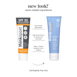 Thinksport 防晒霜透明锌 SPF 50 - 3 Fl.奥兹。