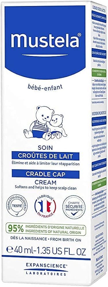Mustela - Cradle Cap Cream, 1.35 oz - Baby Scalp Treatment