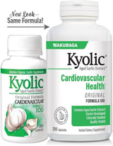 Two bottles of Kyolic Aged Garlic Extract on a white background