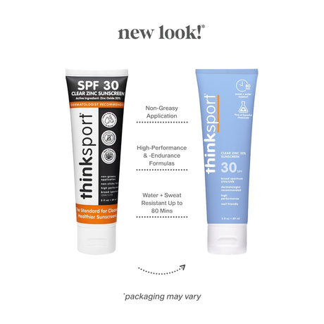 Thinksport Snscrn Clear Zinc SPF 30 (Pack of 3 - 3 Fl Oz)