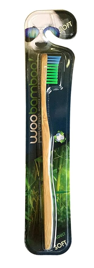 Woobamboo! Super Soft Adult Toothbrushes, Pack of 6
