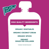 Serenity Kids Organic Beet & Carrot Smoothie Pouch, Grain-Free, Dairy-Free, 3.5 oz, Pack of 6