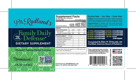 Dr. Rydland's Daily Defense Herbal Formula, 4 Fl. Oz.