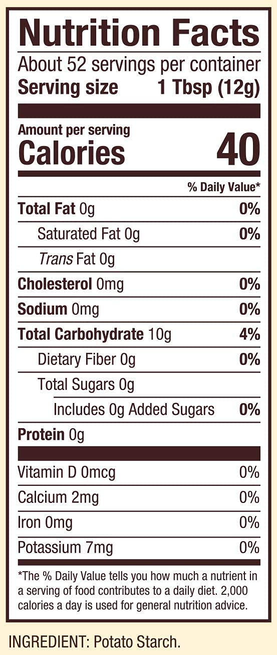Bob's Red Mill Organic Potato Starch, Gluten-Free Flour, 4-Pack (22 oz)