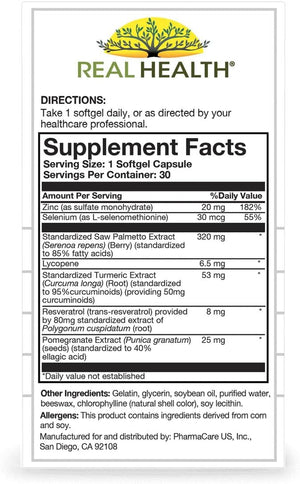 Real Health Prostate Complete (30 Softgels) | Supports Prostate Function. - Cozy Farm 