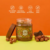 Good Good Chocolate Hazelnut Spread, No Added Sugar, 12 oz, Case of 6