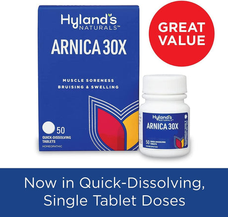 Hyland's Arnica 30X, 50 Tablets, Pack of 3